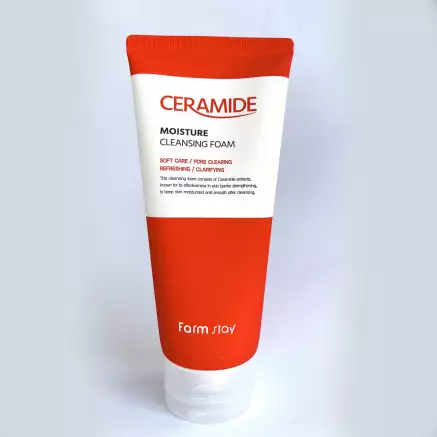Фото Зволожуюча пінка з керамідами Farm Stay Ceramide Moisture Cleasing 180 ml