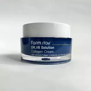 Фото Інтенсивно зволожуючий крем для обличчя з колагеном Farm Stay DR-V8 Solution  Collagen Cream 50 ml