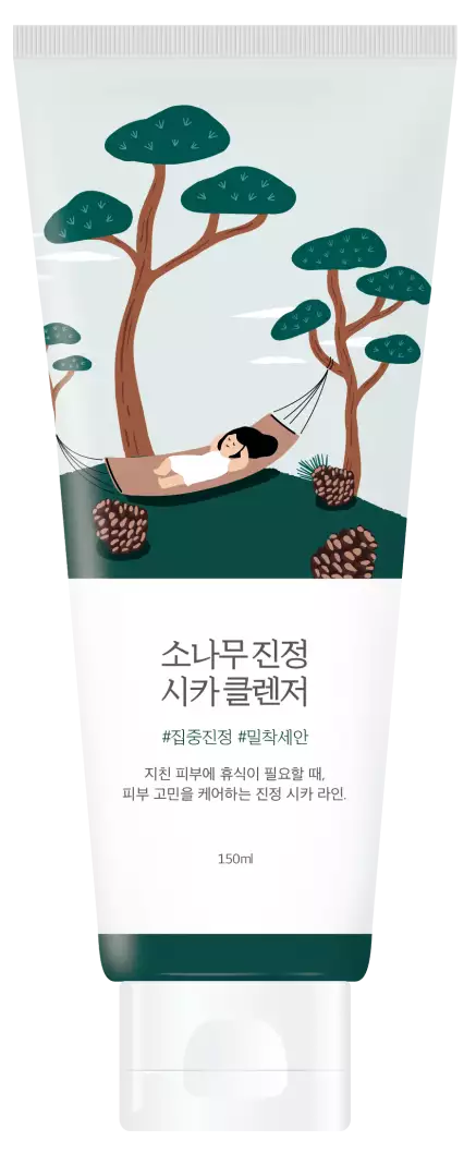 Фото Очищувальна пінка з екстрактом голок сосни ROUND LAB Pine Calming Cica Cleanser 150 ml