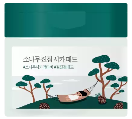 Фото Заспокійливі пілінг-педи з екстрактом голок сосни ROUND LAB Pine Calming Cica Pad 50 шт