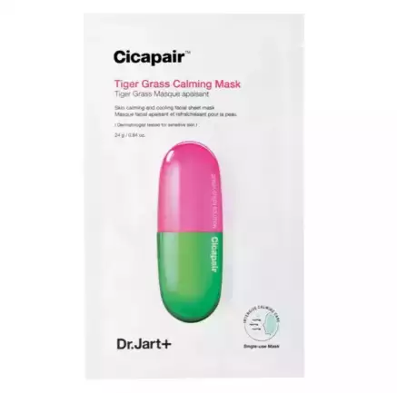 Фото Заспокійлива маска для обличчя Dr. Jart+ Cicapair Tiger Grass Calming Mask 25 g