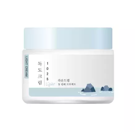Фото Легкий зволожувальний крем з морською водою ROUND LAB 1025 Dokdo Light Cream 80 ml