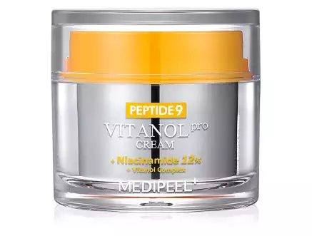Фото Крем для обличчя з пептидами та комплексом вітанолу Medi-Peel Peptide 9 Vitanol Cream Pro 50 ml
