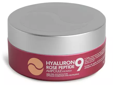 Фото Гідрогелеві патчі з екстрактом троянди та пептидами Medi-Peel Hyaluron Rose Peptide 9 Ampoule Eye Patch 60 шт
