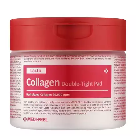 Фото Пілінг-педи з колагеном та біфідобактеріями Medi-Peel Red Lacto Collagen Double Tight Pad 70 шт
