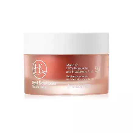 Фото Відновлюючий подвійний крем для обличчя з комбучею та керамідами Medi-Peel Hyal Kombucha Tea-Tox Cream 50 ml