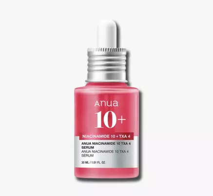Фото Осветляющая сыворотка с ниацинамидом и ТХА кислотой ANUA 10% Niacinamide + 4% Tranexamic Acid Dark Spot Correcting Serum 30 ml