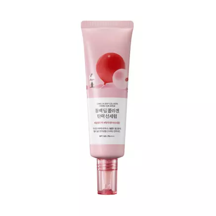 Фото Сонцезахисна сироватка з колагеном ROUND LAB Camellia Deep Collagen Firming Sun Serum 50 ml